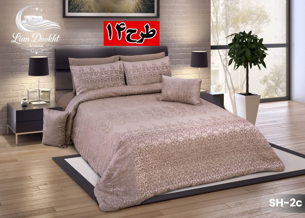 خرید ست کامل روتختی مخمل شانل ترک | شامل ۲ روبالشی مخمل، ۲ روبالشی میکرو، کوسن و ملحفه