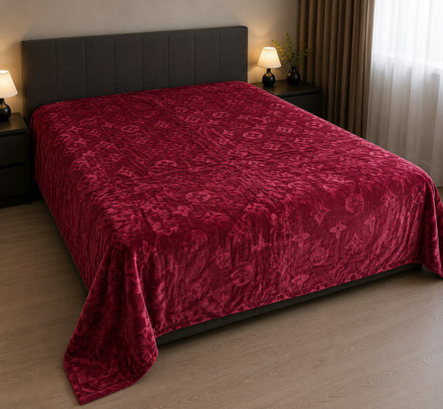 پتو مسافرتی تکرنگ مدل لوی ویتون | تکنفره 160×220 و دونفره 220×240