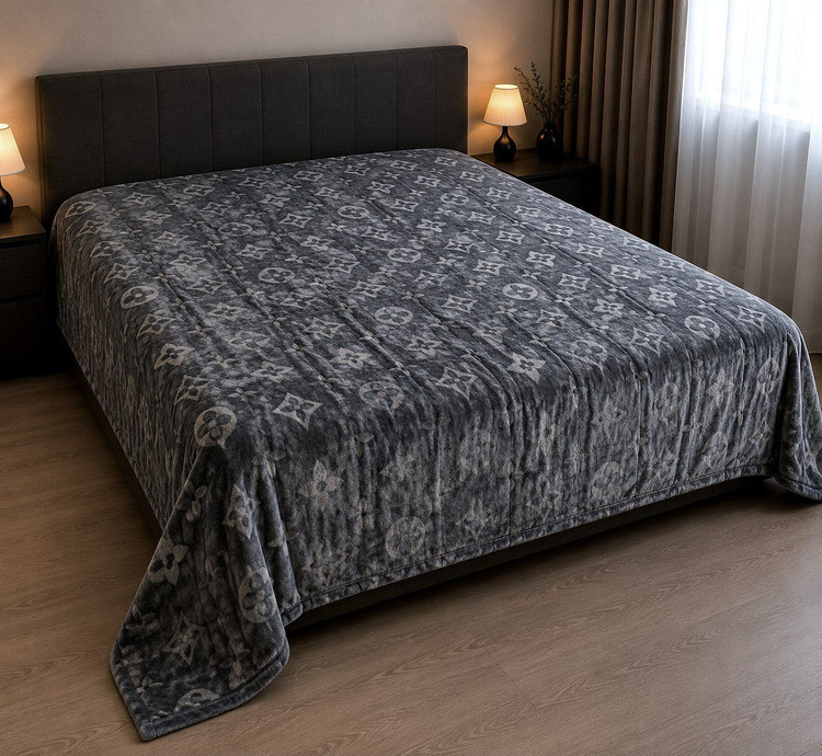 پتو مسافرتی تکرنگ مدل لوی ویتون | تکنفره 160×220 و دونفره 220×240