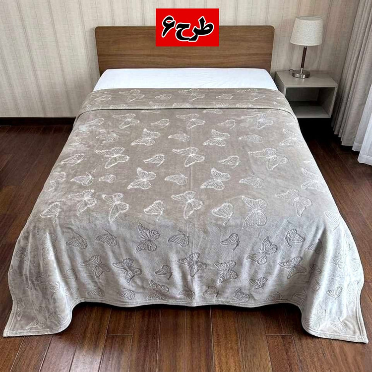 پتو ژله ای پروانه دونفره | پتو نرم و لطیف ۲۰۰×۲۲۰